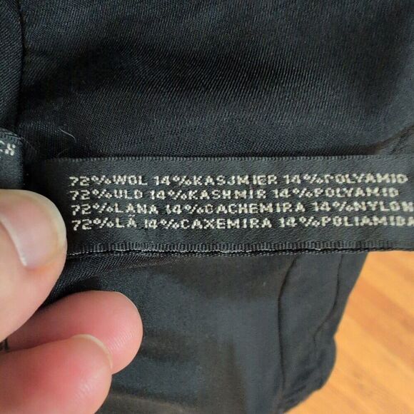 Ralph Lauren Black Label Wool Cashmere Charcoal Blazer Jacket Wmns 10 - Picture 8 of 11